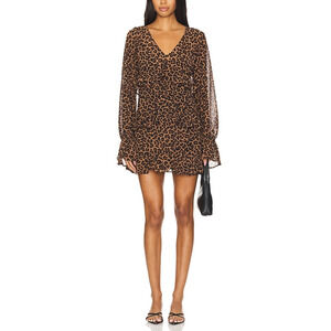 Show Me Your Mumu 'Fleetwood' Brown Polyester Mini Dress Size S
